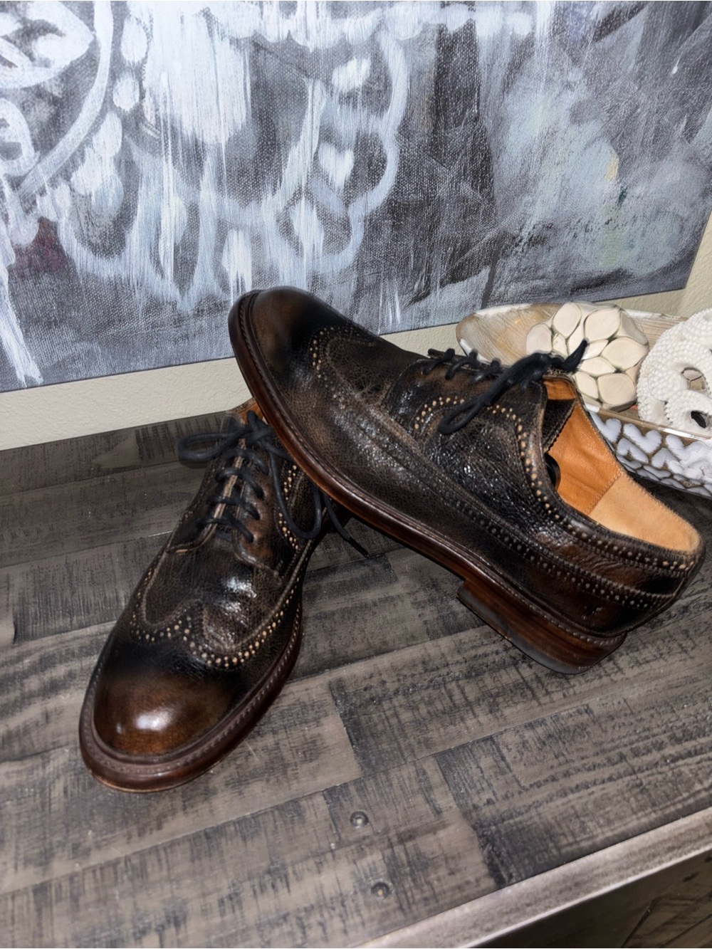 FRYE Jones Wingtip Oxfords MENS SZ 10.5 D - Picture 8 of 14